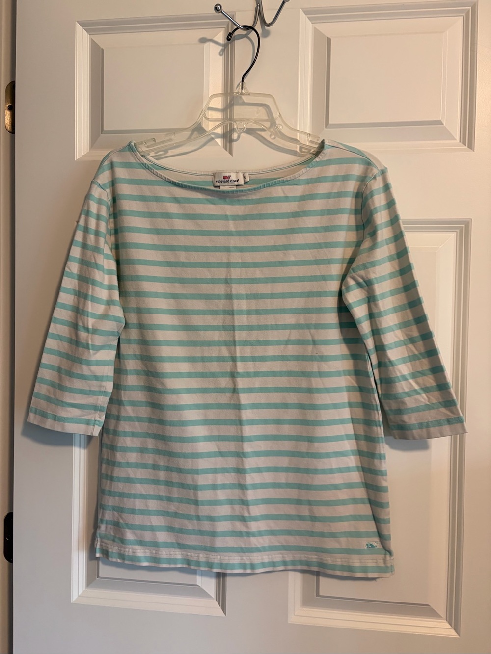 Striped Mint & White Top by Vineyard Vines